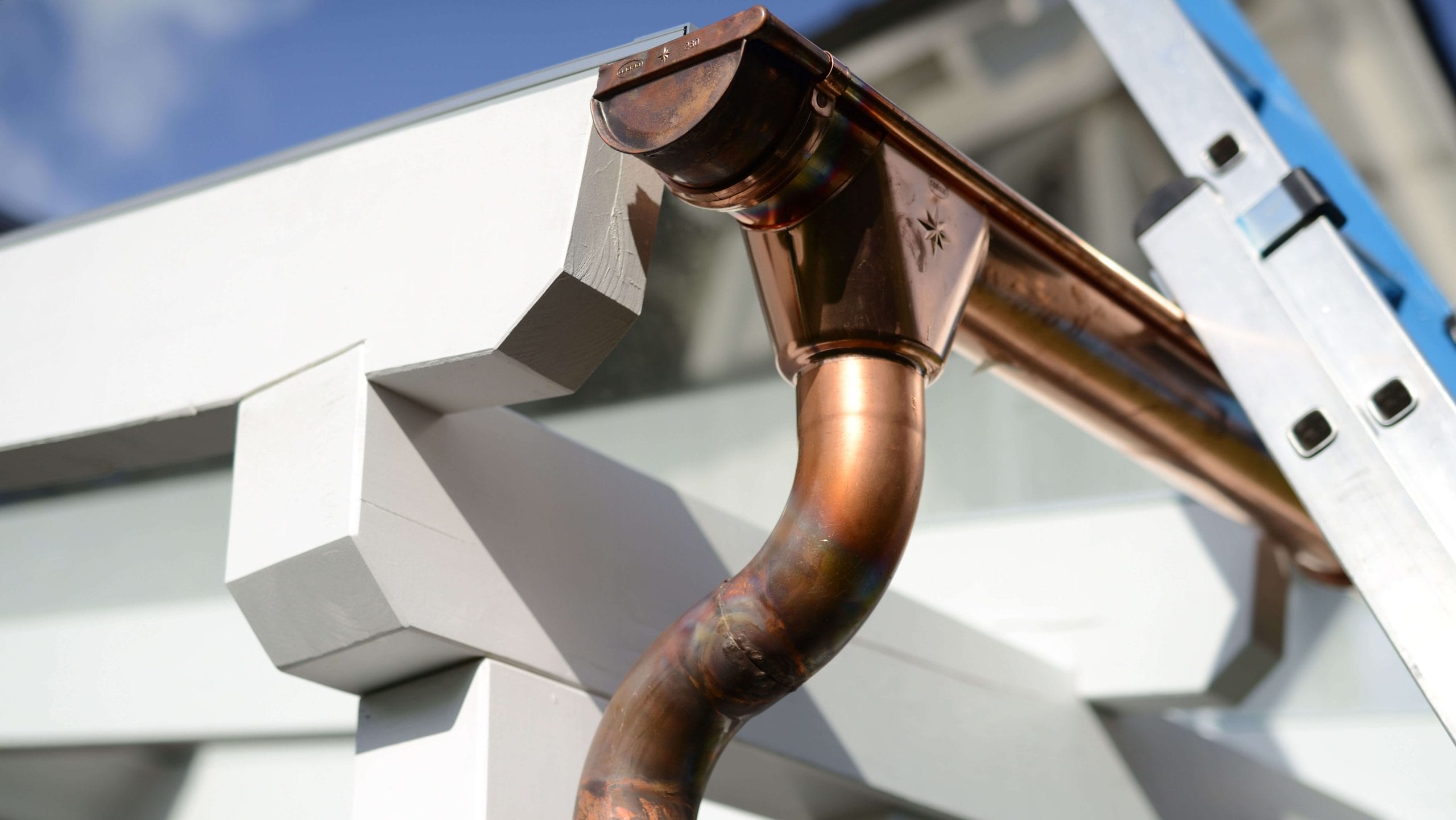 Make your property stand out with copper gutters. Contact for gutter installation in Hampton